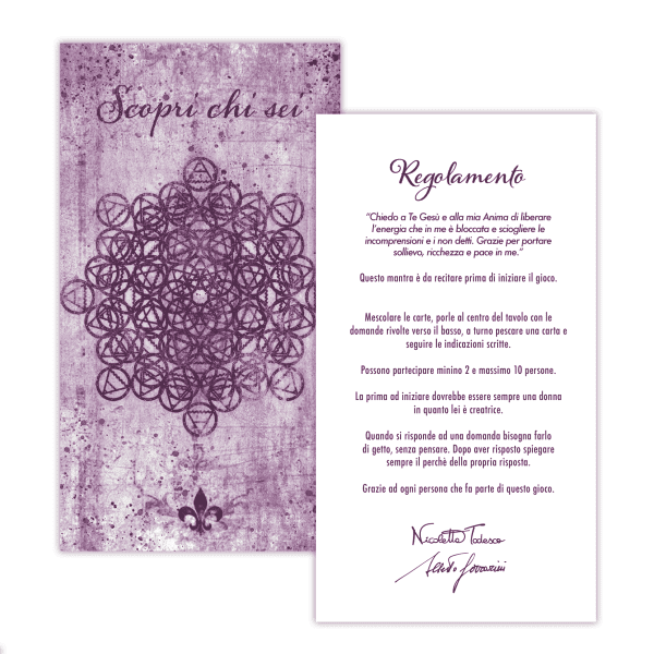Carte da gioco “Scopri chi sei” - Viola (Bundle)